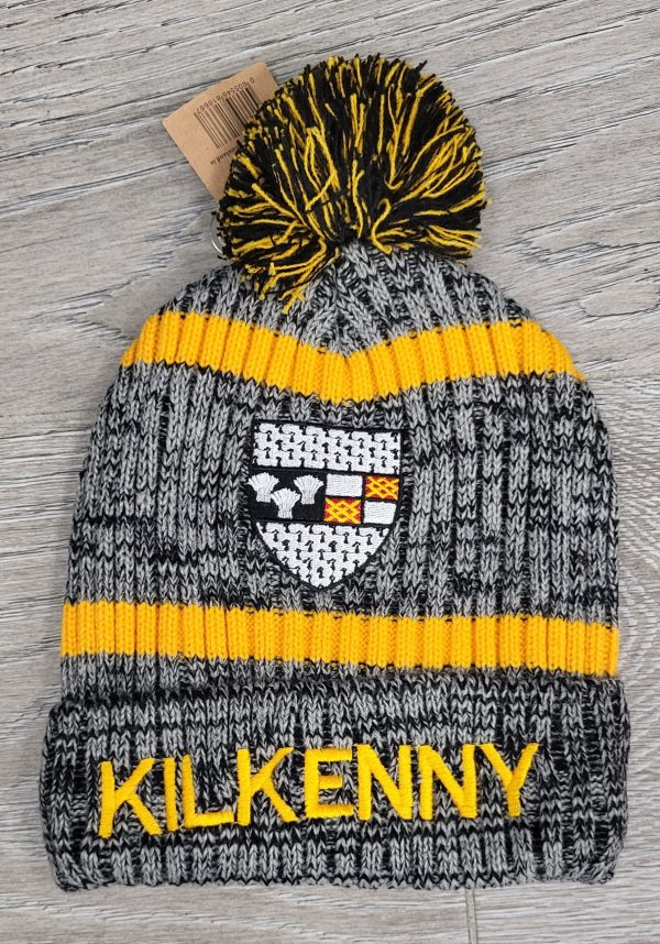 Kilkenny GAA Fleece Lined Bobble Hat For Discount