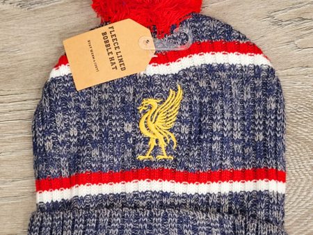 Liverpool FC Fleece Lined Bobble Hat Sale