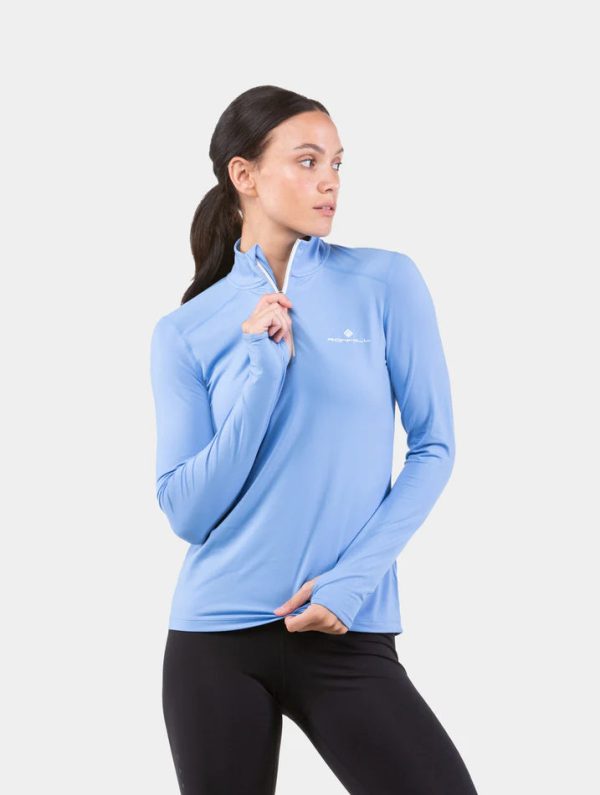 Life Practice 1 2 Zip Top | Lake Blue Vanilla | Womens Sale