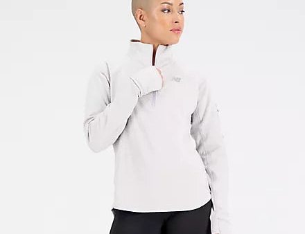 NB Heat Half Zip Top | Grey Violet Heather For Sale