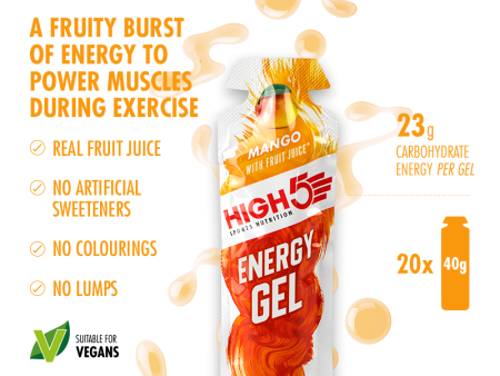 High 5 Energy Gel | Mango Sale