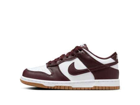 Nike Dunk Low (GS) - WHITE BURGUNDY CRUSH-GUM LIGHT BROWN Online