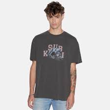 Ksubi Apex Biggie Ss Tee - Faded Black Online