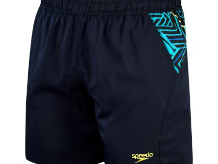 Sport Panel Watershort 16  | Navy Green Online Hot Sale