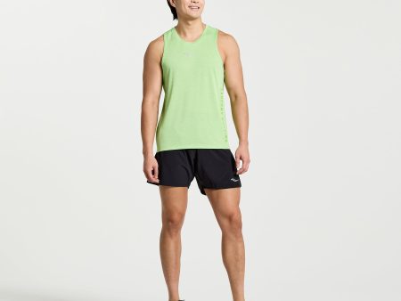 Saucony Stopwatch Graphic Singlet | Invader Heather Cheap