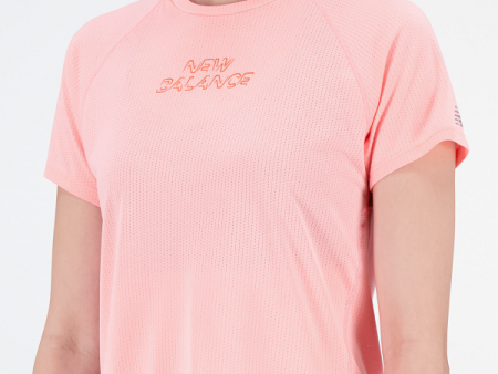 Printed Impact S S Tee | Grapefruit Heather Online now