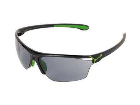 Cebe Running Sunglasses - Shiny Black Green Online Hot Sale