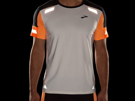 Run Visible Short Sleeve 2.0 | Ecru Fluoro Flash Black on Sale