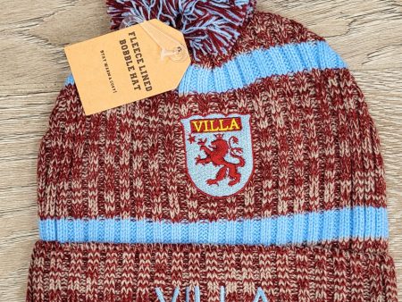 Aston Villa Fleece Lined Bobble Hat Online