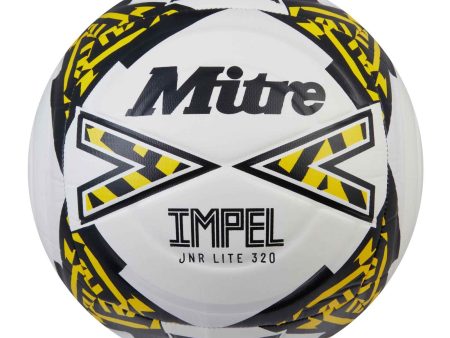 Mitre Jnr Impel Lite 320g Football | White Silver Yellow For Discount