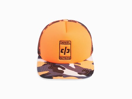 beverly hills trucker cap   neon orange + orange camo For Discount