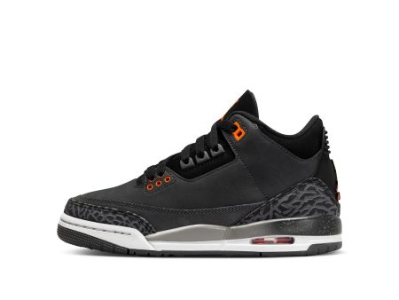 Big Kid s Air Jordan 3 Retro-NIGHT STADIUM TOTAL ORANGE-BLACK Online Hot Sale