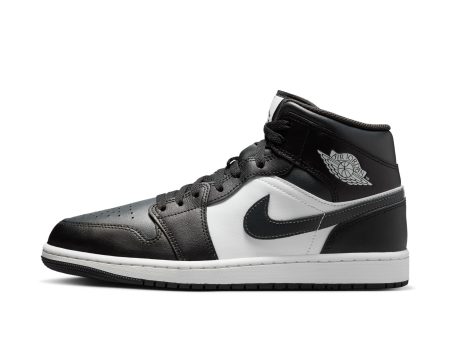 Men s Air Jordan 1 Mid- BLACK OFF NOIR-SUMMIT WHITE Online now