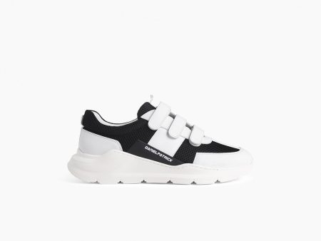 velcro panel runner   white + black + black For Discount