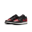 Big Kid s Air Jordan 1 Low- BLACK VARSITY RED-SUMMIT WHITE For Cheap