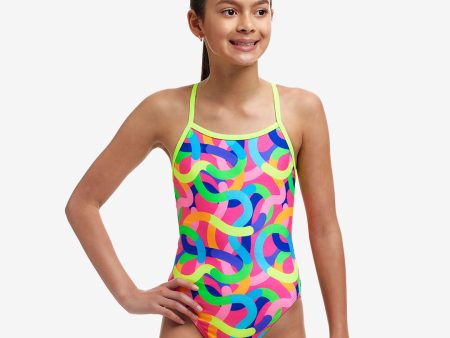 Girl s Single Strap One Piece | Curly Wurly For Sale