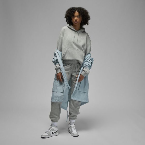 Women s Jordan Brooklyn Hoodie - DK GREY HEATHER WHITE Cheap