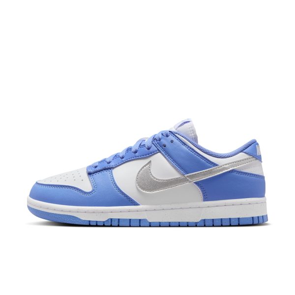 Women s Nike Dunk Low Next Nature - ROYAL PULSE METALLIC SILVER-WHITE Online now