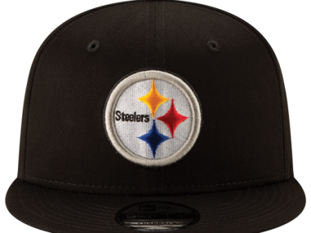 New Era Steelers Snapback Hat- BLACK Hot on Sale