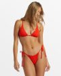 Good Vibes Slide Tall Triangle Bikini Top Fashion