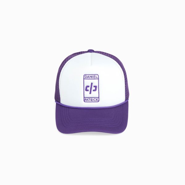 beverly hills trucker cap   white + purple Sale