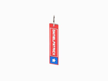 truck stop keychain   red + white + blue Discount