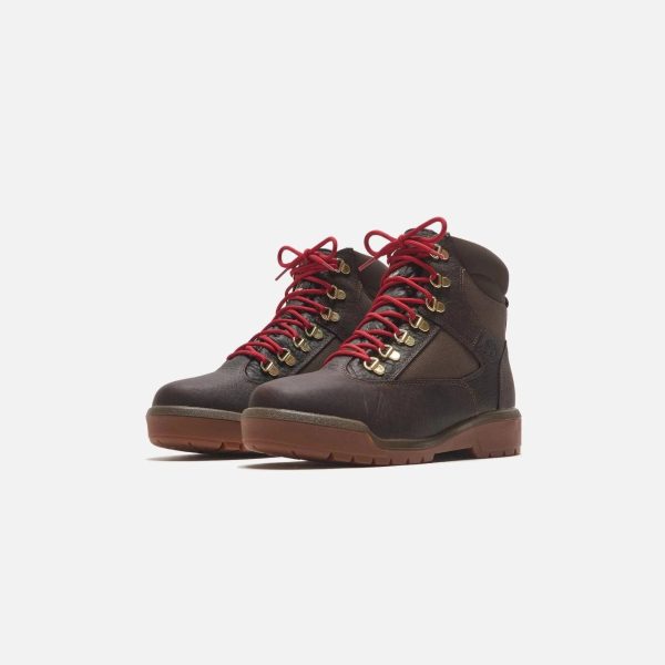 Men s Timberland Field Boot 6 Inch Waterproof Boot - BROWN RED Discount