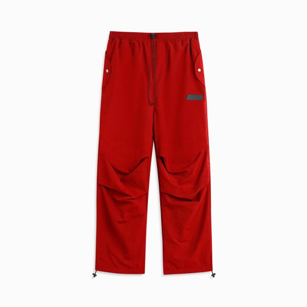 parachute military bungee pant   red For Discount