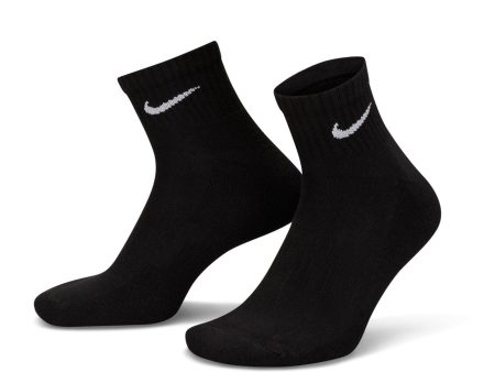 Men s Nike Socks Mid Cut- BLACK Fashion