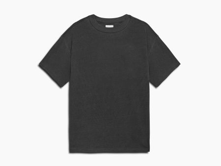 basic tee   vintage black Online now