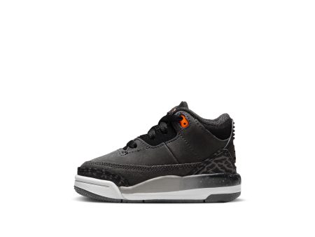 Toddler Air Jordan 3 Retro-NIGHT STADIUM TOTAL ORANGE-BLACK Cheap