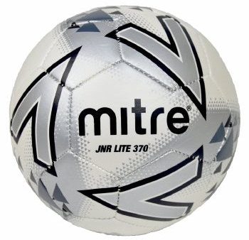 Mitre Jnr Lite 370g Football | White Silver Dark Grey Online Sale