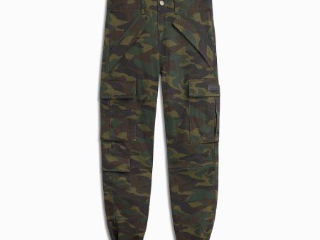 7 pocket cargo   green camo Discount