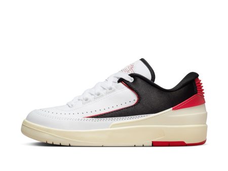 Women s Air Jordan 2 Retro Low- WHITE UNIVERSITY RED-BLACK-COCONUT MILK For Sale