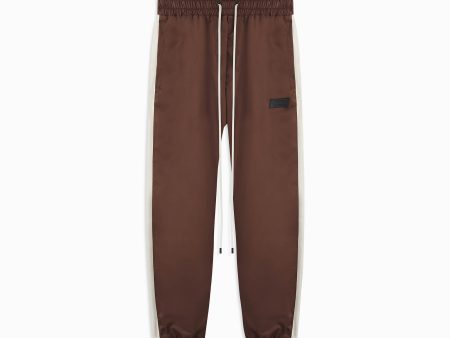 parachute track pant 1.5   brown + ivory Online