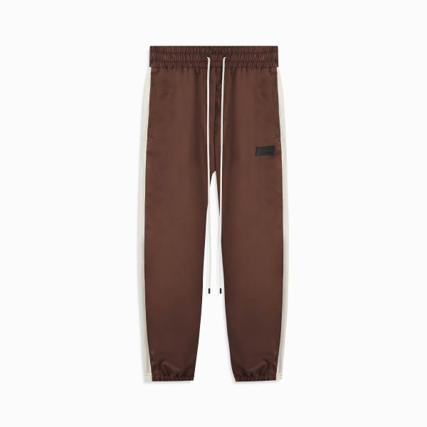 parachute track pant 1.5   brown + ivory Online