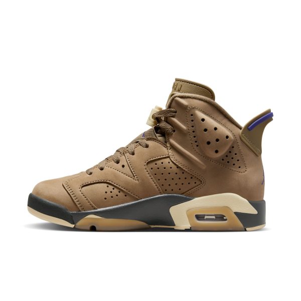 Women s Air Jordan 6 Retro-BROWN KELP TEAM GOLD-SHADOW BROWN Hot on Sale