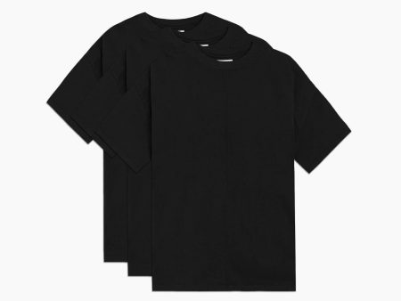 3 pack standard tees   washed black Supply