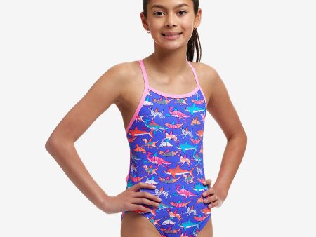 Girl s Single Strap One Piece | Doggie Paddle on Sale