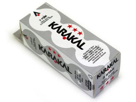 Karakal 3 Star Table Tennis Balls 3 pack For Discount