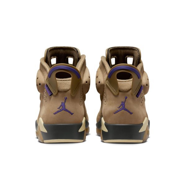 Women s Air Jordan 6 Retro-BROWN KELP TEAM GOLD-SHADOW BROWN Hot on Sale