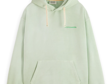 Scotch & Soda Plant-dyed Unisex Hoodie - MINT Sale