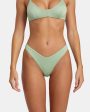 Solid Lurex High Leg Bikini Bottoms Online