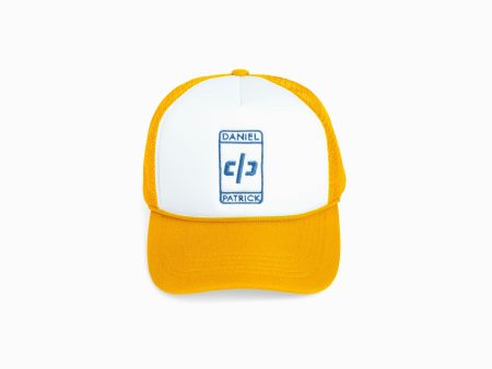 beverly hills trucker cap   white + yellow Online Hot Sale