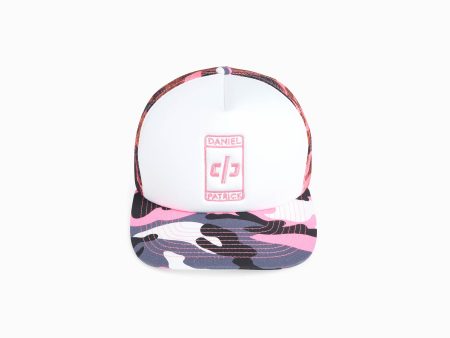 beverly hills trucker cap   white + pink camo Online now