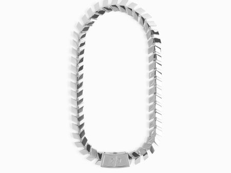 DP chevron link chain   silver Online now