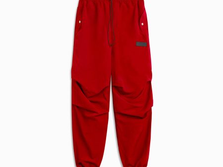 parachute military bungee pant   red For Discount