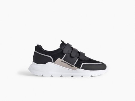 velcro panel runner   black + grey For Cheap