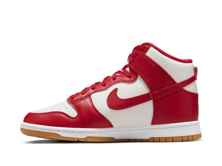 Women s Nike Dunk High- SAIL GYM RED-GUM LIGHT BROWN-WHITE Online now