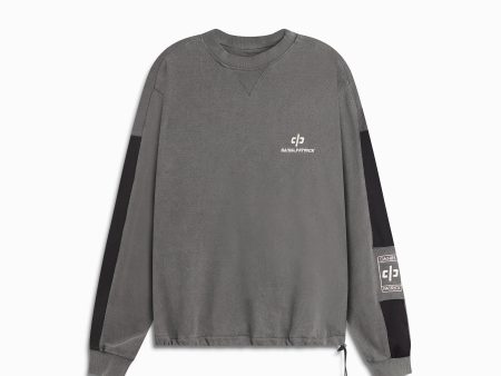 Beverly Hills crewneck   vintage black + black Hot on Sale